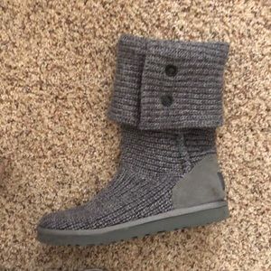 Knitted Grey Ugg boots